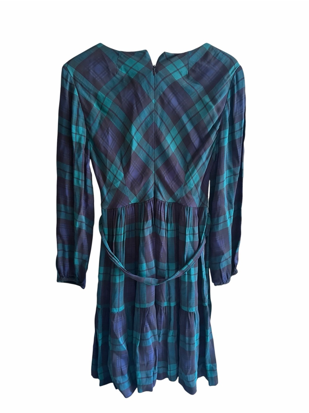 J. Crew Drapey Blackwatch Tartan plaid dress H3169 - Picture 9 of 12